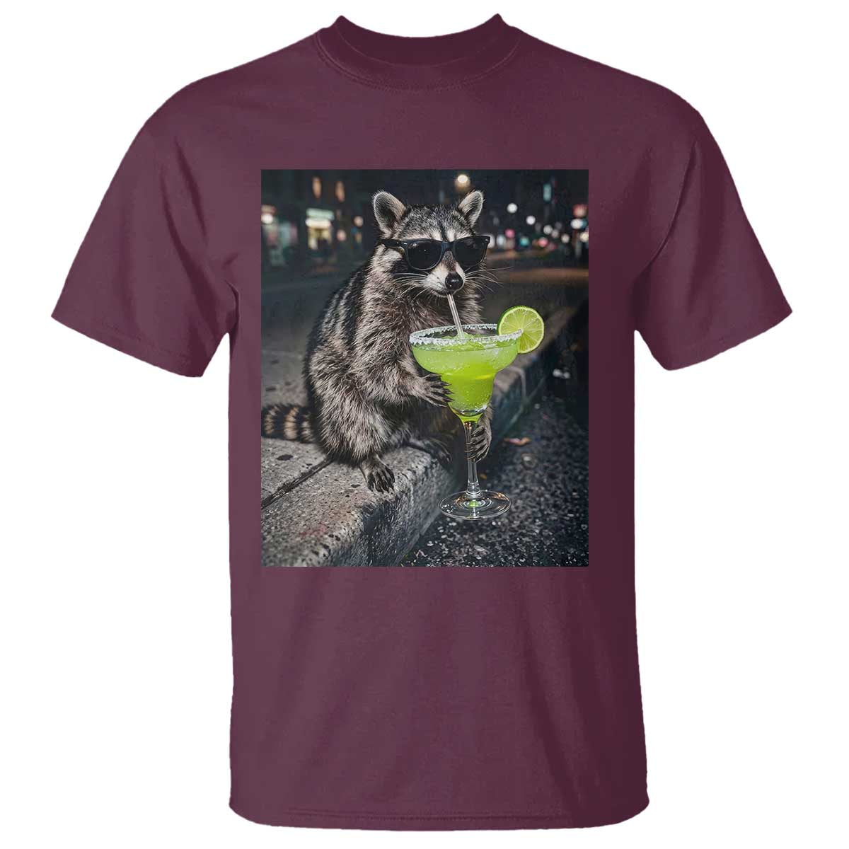 Margarita Cocktail T Shirt Funny Raccoon Mexican Food Meme
