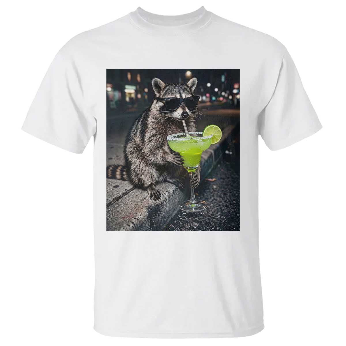 Margarita Cocktail T Shirt Funny Raccoon Mexican Food Meme