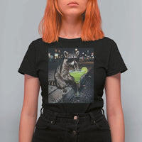 Margarita Cocktail T Shirt For Women Funny Raccoon Mexican Food Meme