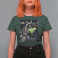 Margarita Cocktail T Shirt For Women Funny Raccoon Mexican Food Meme
