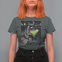 Margarita Cocktail T Shirt For Women Funny Raccoon Mexican Food Meme