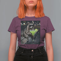 Margarita Cocktail T Shirt For Women Funny Raccoon Mexican Food Meme