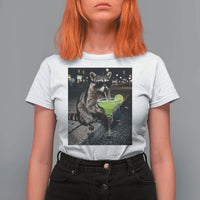 Margarita Cocktail T Shirt For Women Funny Raccoon Mexican Food Meme
