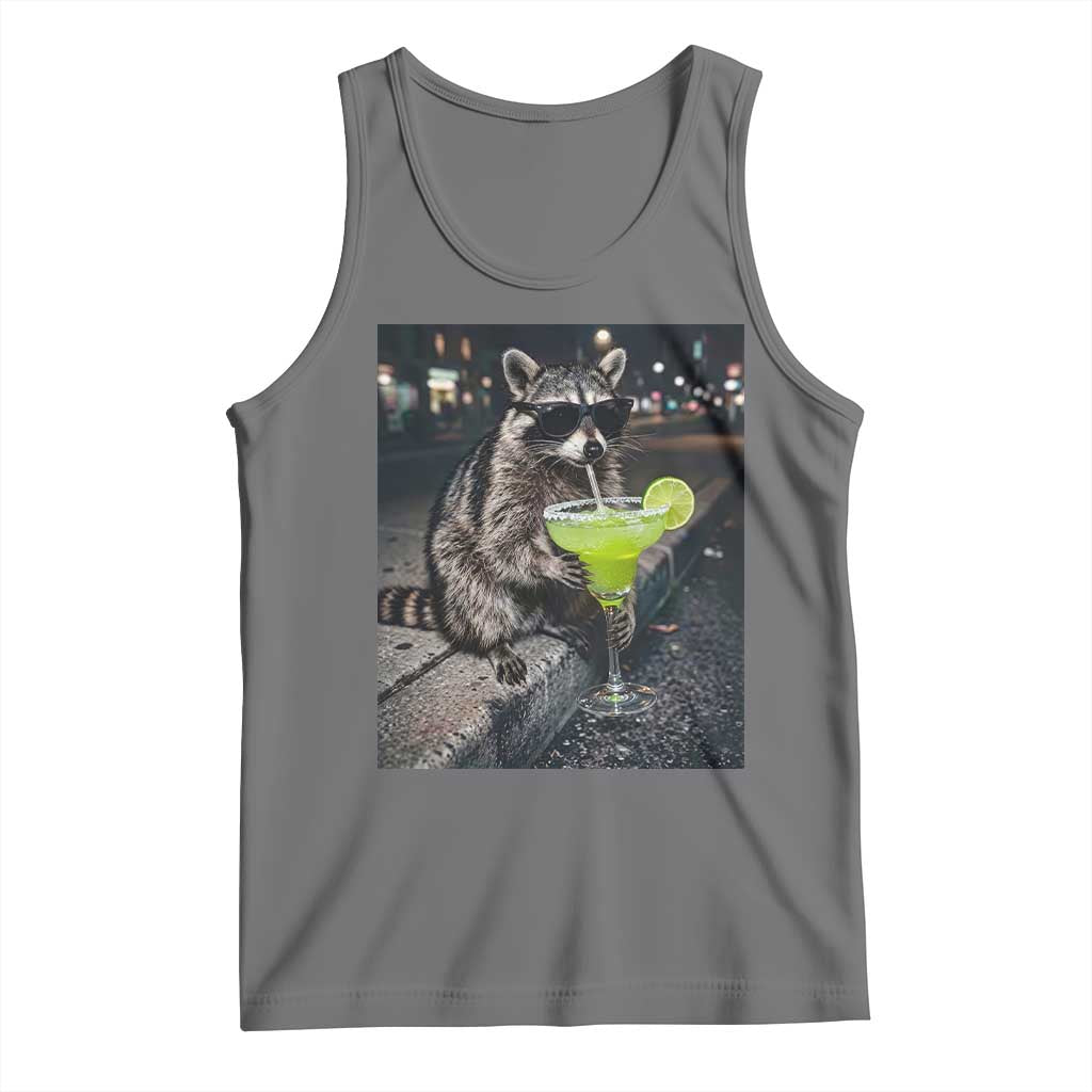 Margarita Cocktail Tank Top Funny Raccoon Mexican Food Meme