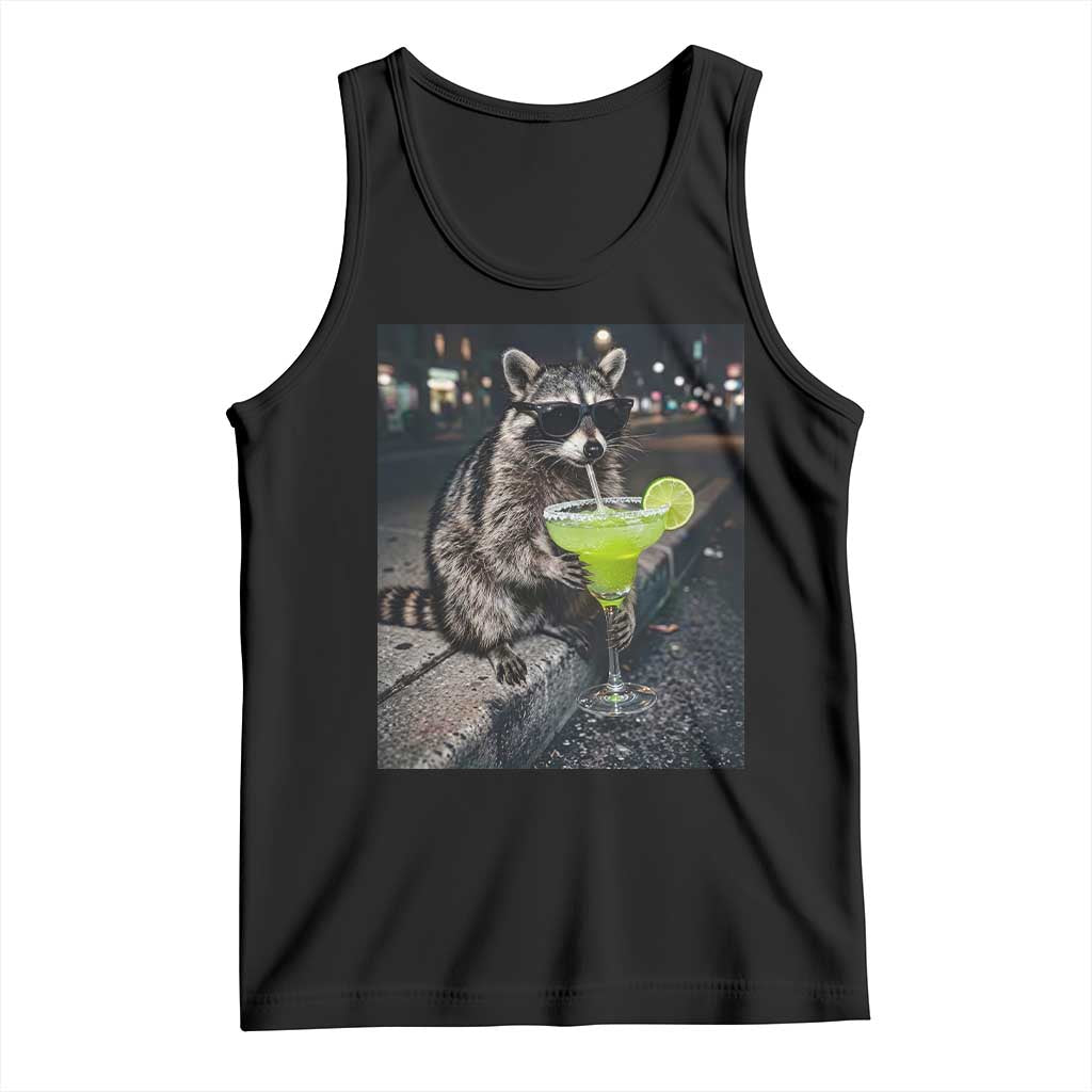 Margarita Cocktail Tank Top Funny Raccoon Mexican Food Meme