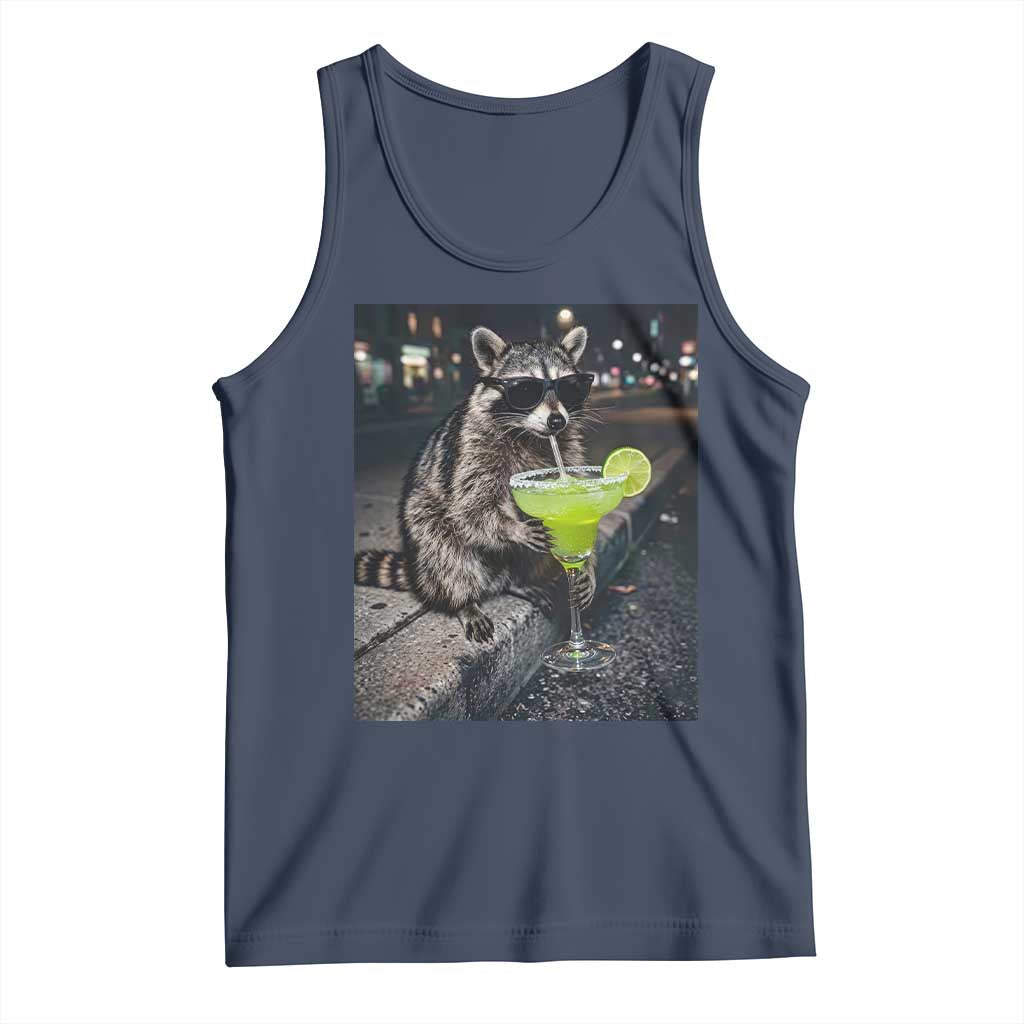 Margarita Cocktail Tank Top Funny Raccoon Mexican Food Meme