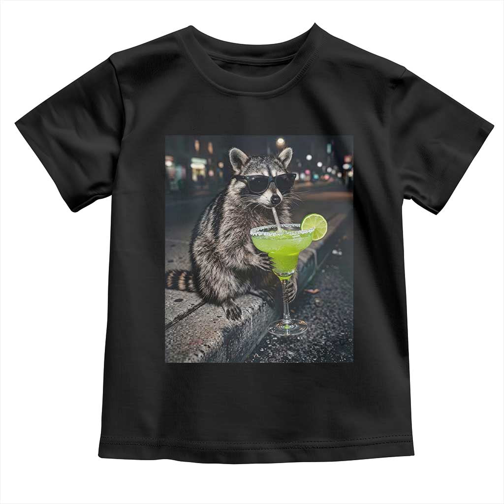 Margarita Cocktail Toddler T Shirt Funny Raccoon Mexican Food Meme
