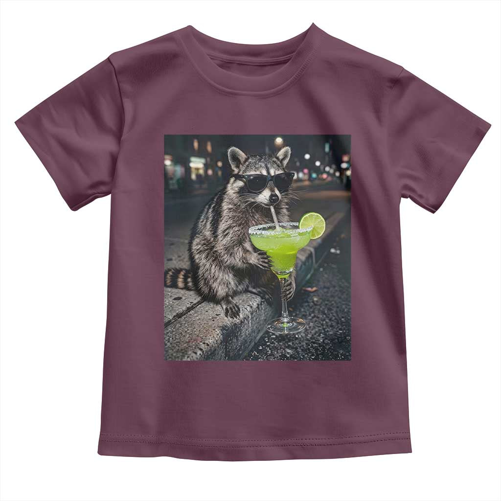 Margarita Cocktail Toddler T Shirt Funny Raccoon Mexican Food Meme