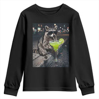 Margarita Cocktail Youth Sweatshirt Funny Raccoon Mexican Food Meme