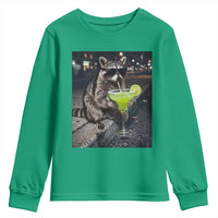 Margarita Cocktail Youth Sweatshirt Funny Raccoon Mexican Food Meme