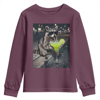 Margarita Cocktail Youth Sweatshirt Funny Raccoon Mexican Food Meme