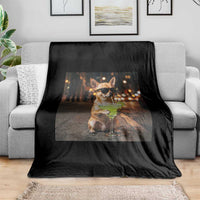 Cinco de Mayo Margarita Throw Blanket Funny Chihuahua Drinking Cocktail Mexican Fiesta Gift