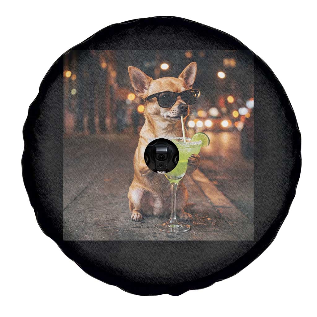 Cinco de Mayo Margarita Spare Tire Cover Funny Chihuahua Drinking Cocktail Mexican Fiesta Gift