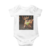 Cinco de Mayo Margarita Baby Onesie Funny Chihuahua Drinking Cocktail Mexican Fiesta Gift