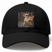 Cinco de Mayo Margarita Baseball Cap Funny Chihuahua Drinking Cocktail Mexican Fiesta Gift