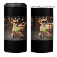 Cinco de Mayo Margarita 4 in 1 Can Cooler Tumbler Funny Chihuahua Drinking Cocktail Mexican Fiesta Gift
