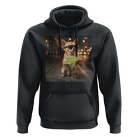 Cinco de Mayo Margarita Hoodie Funny Chihuahua Drinking Cocktail Mexican Fiesta Gift