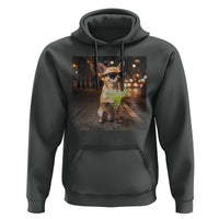 Cinco de Mayo Margarita Hoodie Funny Chihuahua Drinking Cocktail Mexican Fiesta Gift