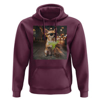 Cinco de Mayo Margarita Hoodie Funny Chihuahua Drinking Cocktail Mexican Fiesta Gift