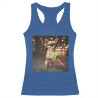 Cinco de Mayo Margarita Racerback Tank Top Funny Chihuahua Drinking Cocktail Mexican Fiesta Gift