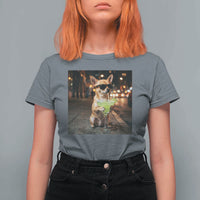Cinco de Mayo Margarita T Shirt For Women Funny Chihuahua Drinking Cocktail Mexican Fiesta Gift