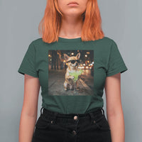 Cinco de Mayo Margarita T Shirt For Women Funny Chihuahua Drinking Cocktail Mexican Fiesta Gift