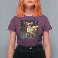 Cinco de Mayo Margarita T Shirt For Women Funny Chihuahua Drinking Cocktail Mexican Fiesta Gift