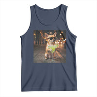 Cinco de Mayo Margarita Tank Top Funny Chihuahua Drinking Cocktail Mexican Fiesta Gift