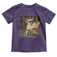 Cinco de Mayo Margarita Toddler T Shirt Funny Chihuahua Drinking Cocktail Mexican Fiesta Gift
