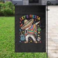Lets Fiesta Garden Flag Funny Dabbing Boy Cinco De Mayo Fiesta