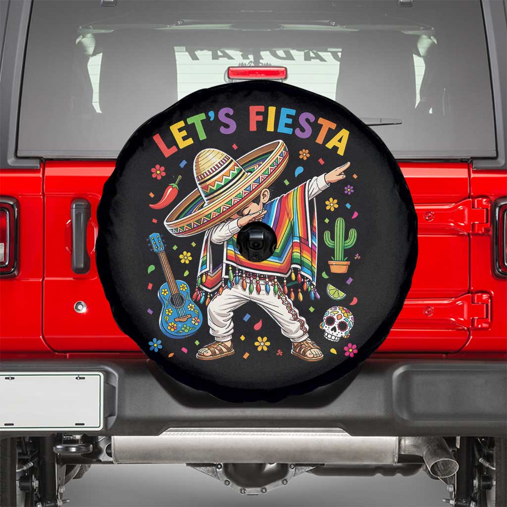 Lets Fiesta Spare Tire Cover Funny Dabbing Boy Cinco De Mayo Fiesta