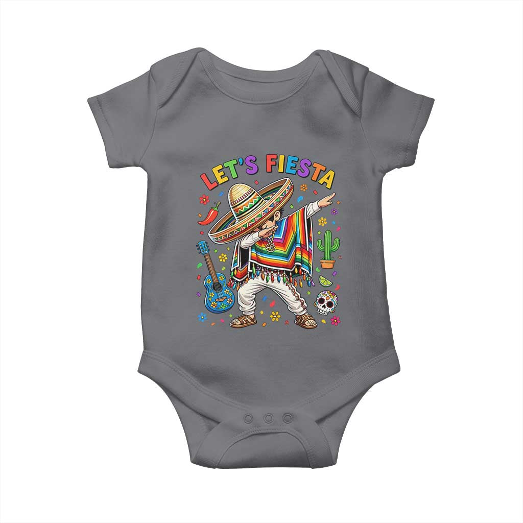 Lets Fiesta Baby Onesie Funny Dabbing Boy Cinco De Mayo Fiesta