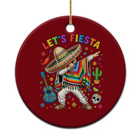 Lets Fiesta Ceramic Ornament Funny Dabbing Boy Cinco De Mayo Fiesta