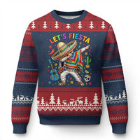 Lets Fiesta Ugly Christmas Sweater Funny Dabbing Boy Cinco De Mayo Fiesta