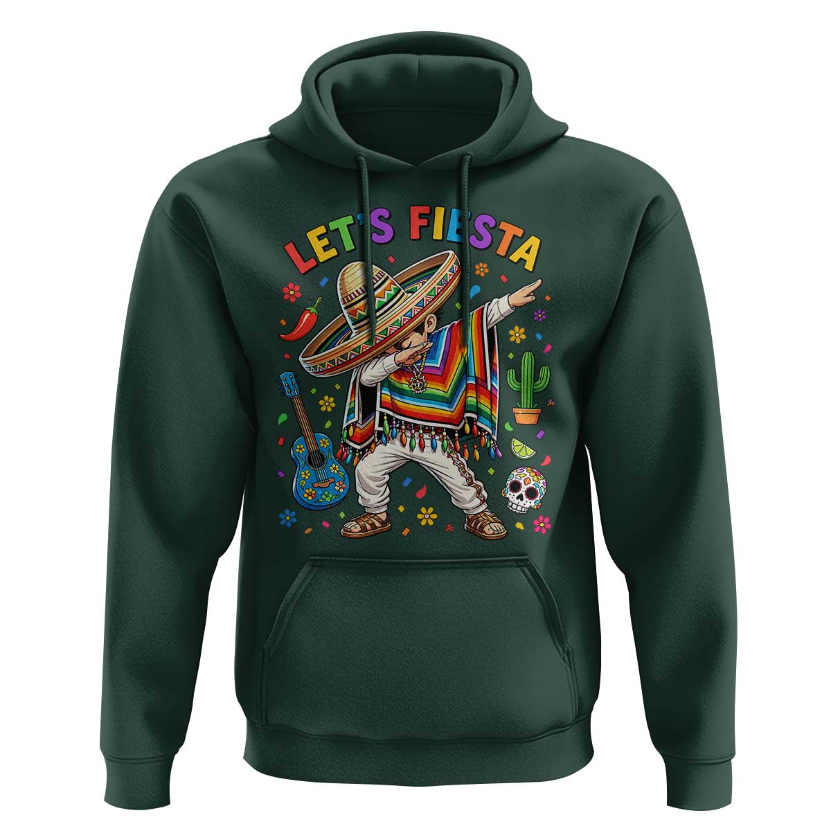 Lets Fiesta Hoodie Funny Dabbing Boy Cinco De Mayo Fiesta
