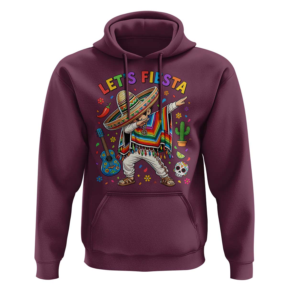 Lets Fiesta Hoodie Funny Dabbing Boy Cinco De Mayo Fiesta