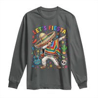 Lets Fiesta Long Sleeve Shirt Funny Dabbing Boy Cinco De Mayo Fiesta