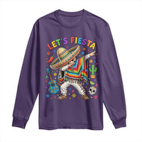 Lets Fiesta Long Sleeve Shirt Funny Dabbing Boy Cinco De Mayo Fiesta