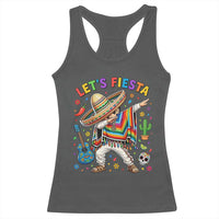 Lets Fiesta Racerback Tank Top Funny Dabbing Boy Cinco De Mayo Fiesta