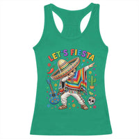 Lets Fiesta Racerback Tank Top Funny Dabbing Boy Cinco De Mayo Fiesta