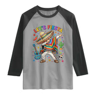 Lets Fiesta Raglan Shirt Funny Dabbing Boy Cinco De Mayo Fiesta