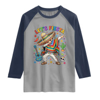 Lets Fiesta Raglan Shirt Funny Dabbing Boy Cinco De Mayo Fiesta