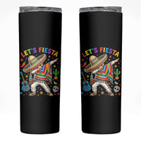 Lets Fiesta Skinny Tumbler Funny Dabbing Boy Cinco De Mayo Fiesta