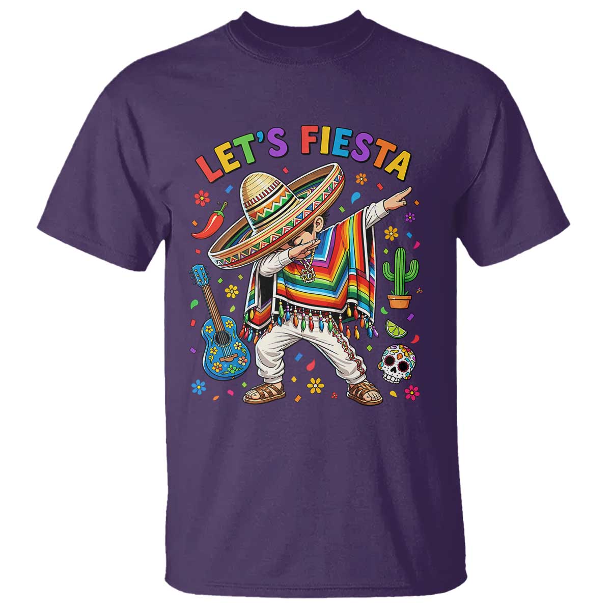 Lets Fiesta T Shirt Funny Dabbing Boy Cinco De Mayo Fiesta