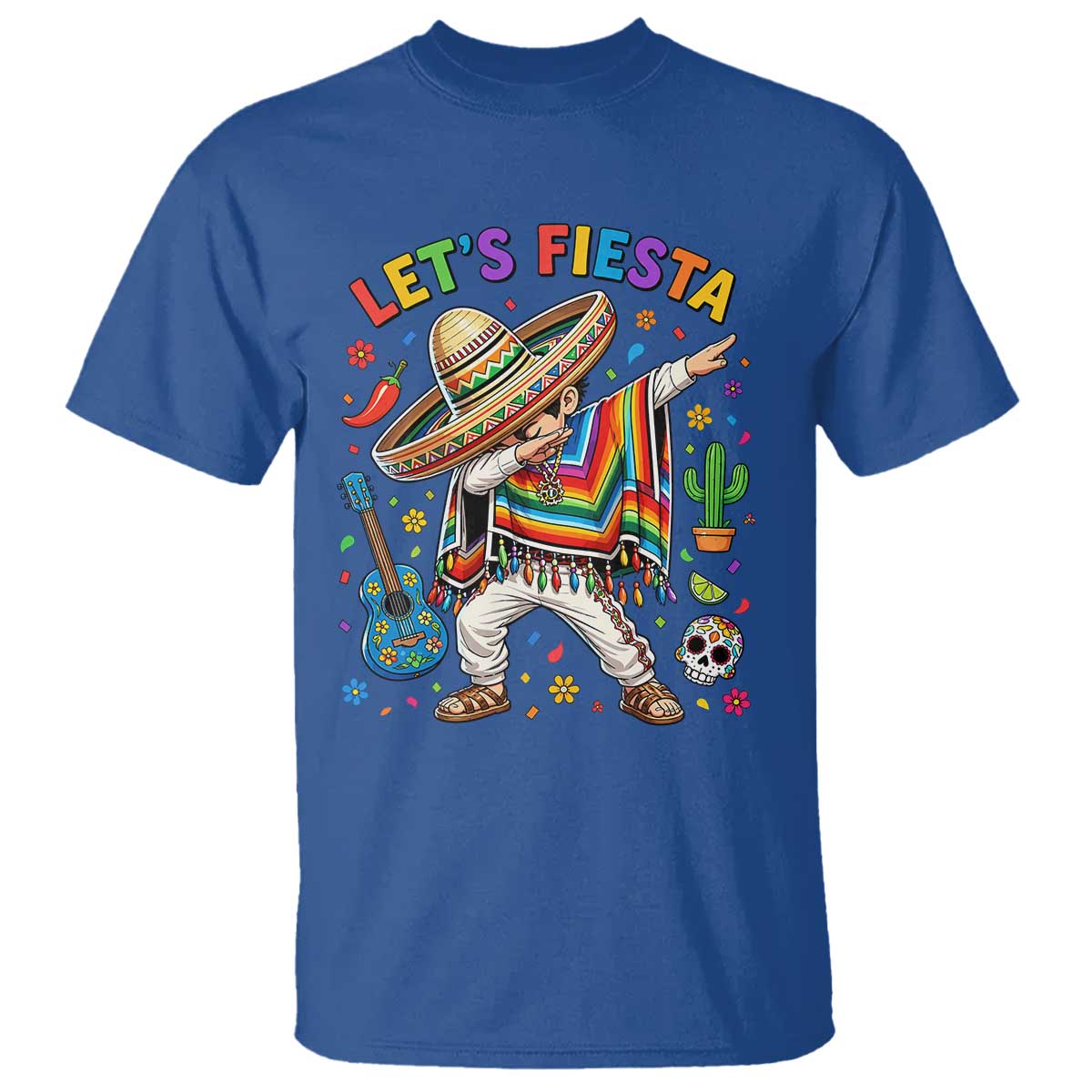 Lets Fiesta T Shirt Funny Dabbing Boy Cinco De Mayo Fiesta