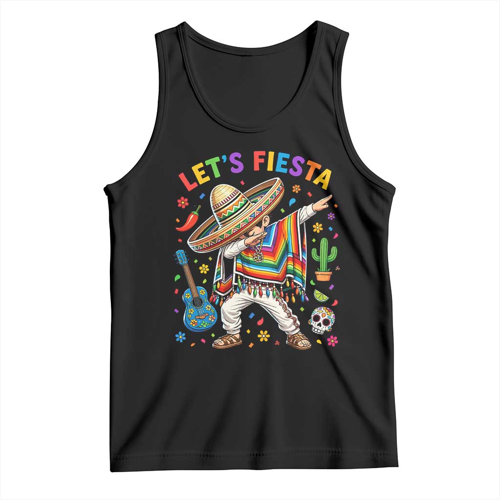 Lets Fiesta Tank Top Funny Dabbing Boy Cinco De Mayo Fiesta