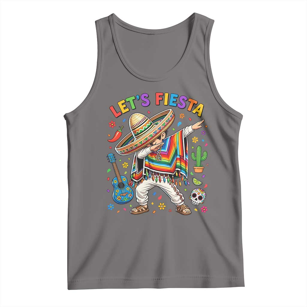 Lets Fiesta Tank Top Funny Dabbing Boy Cinco De Mayo Fiesta