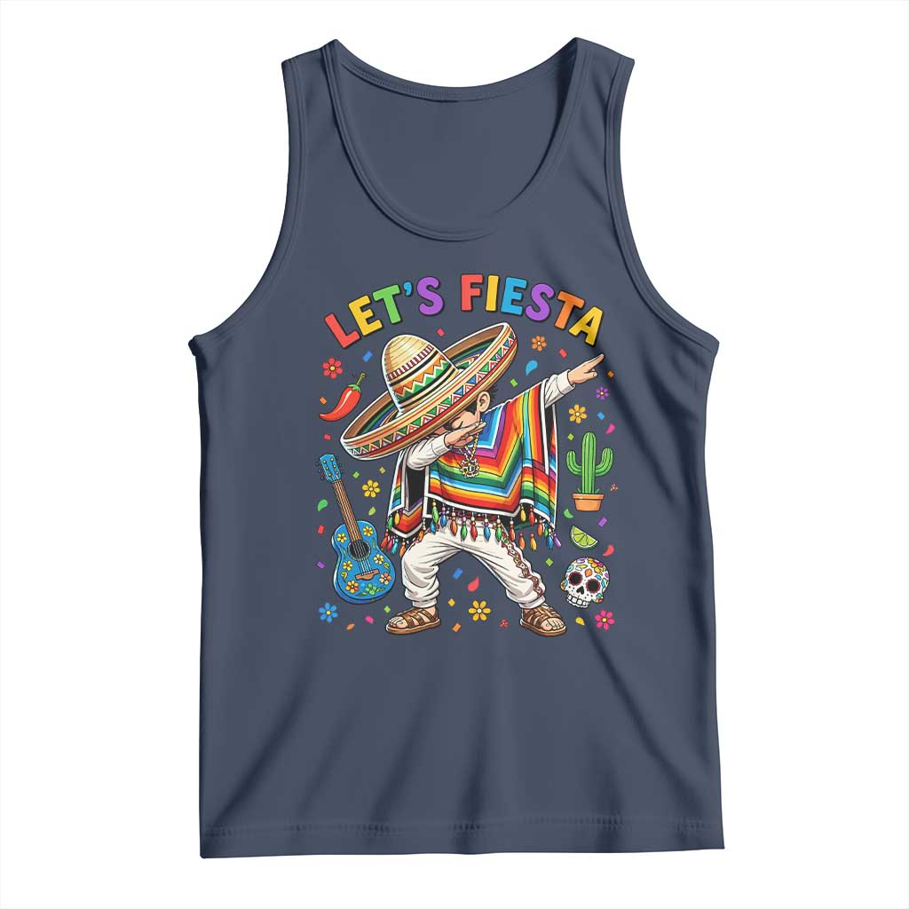 Lets Fiesta Tank Top Funny Dabbing Boy Cinco De Mayo Fiesta