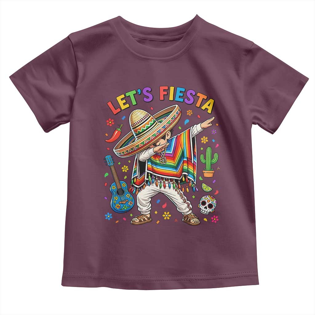 Lets Fiesta Toddler T Shirt Funny Dabbing Boy Cinco De Mayo Fiesta