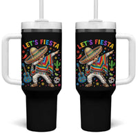 Lets Fiesta Tumbler With Handle Funny Dabbing Boy Cinco De Mayo Fiesta